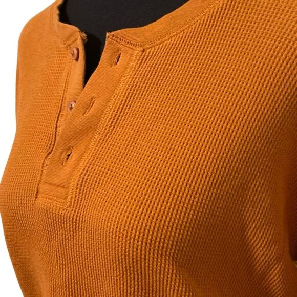 Everlane Organic Cotton Thermal Henley Top/Shirt - Picture 5 of 10